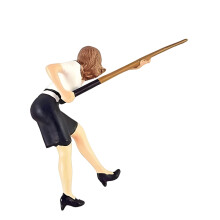 Scène de billard détaillée 1:64, figurine de- Fille de balle