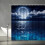Rideau de douche Lune en polyester 70 x 84 pouces 1