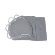 Gants d'été en soie glacée à demi-doigts L gauche gris