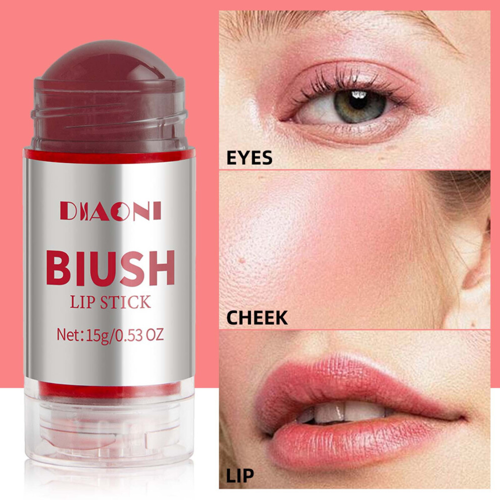 (A) Lipstick Rouge Cream Powder Blusher Stick 15g