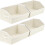 6-Pack Trapezoid Fabric Storage Cubes, Light Gray 1