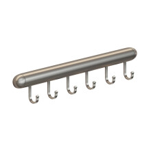 Riel de pared para utensilios de cocina con 6 ganchos