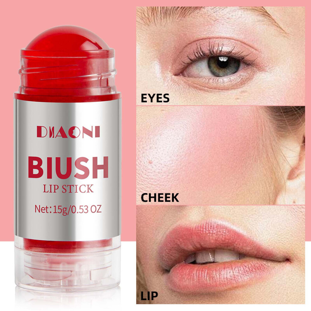 (D) Lipstick Rouge Cream Powder Blusher Stick 15g