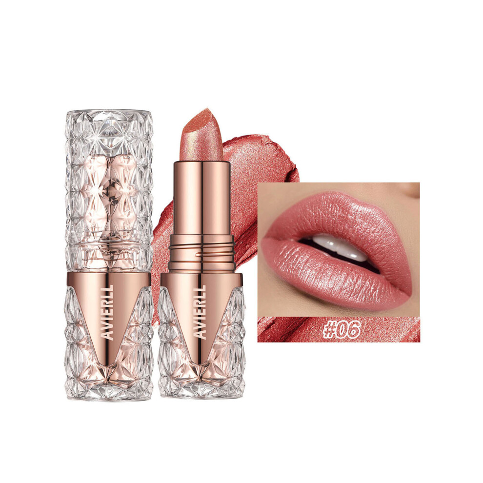 (F) Glitter Lipstick Long Lasting Waterproofed Pearlescent Fine Glitter Lipstick Lipstick Glitter Creamy Lip Colour With Light Texture 3.8g