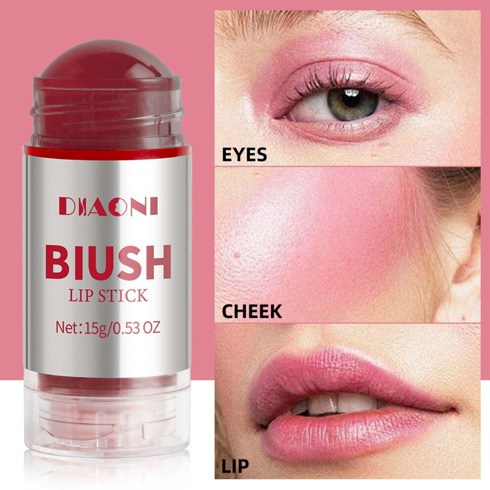 (B) Lipstick Rouge Cream Powder Blusher Stick 15g