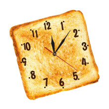 Creative Toast Themed Decorative Wall Clock Bread Design-30cm