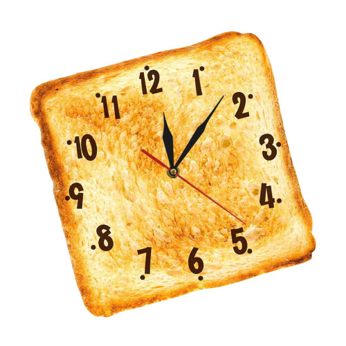 Creative Toast Themed Decorative Wall Clock Bread Design-30cm