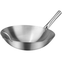 Stainless Steel Frying Pan Kitchen Wok 1 Piece