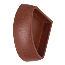 Amphibians Feeding Dish for Reptiles Feeding Bowl-Reddish Brown
