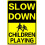 Μεταλλική πινακίδα "Slow Down Children Playing" 12x16 ίντσες (2 τεμάχια) 1