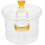 Clear Glass Soup Bowl with Lid 450ml 3