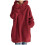 Damen-Kapuzenpullover aus Polyester – Rot, XXXXL 2