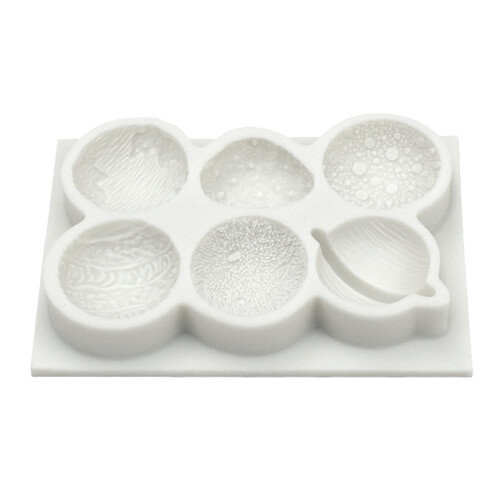 Moules à chocolat en silicone Planet Shape (lot de 6)