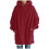 Damen-Kapuzenpullover aus Polyester – Rot, XXXXL 5