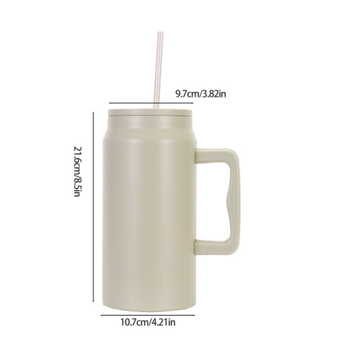 Walking Mug Stainless Steel Insulated Cup with Handle and 2