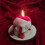 Halloween Brain Candle with Bleeding Red Wax Effect 1