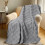 Κουβέρτα Fleece Γκρι 39x59 ίντσες Μαλακή Ελαφριά για όλες τις εποχές 1