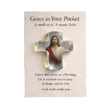 Carte de câlin de poche inspirante avec d'élégantes croix-E