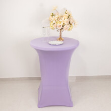 Cocktailtischdecke aus Spandex, 91 cm, Lavendel