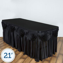Satinbordslist 6,1 m x 7,5 m för bankettbord