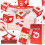 Rotes Faltgeschenkbox-Set – 16-teilig 1