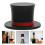 Bouchon de vin en silicone noir en forme de chapeau (1 pièce) 1