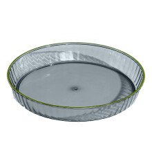 Coupe à fruits carrée compacte en plastique – 20,3 cm, grise