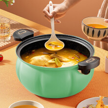8L Pumpkin-Shaped Vacuum Pressure Cooker, Stainless Steel