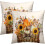 Conjunto de 2 capas de almofada decorativas para o outono, 45x45 cm (18x18 polegadas) 1