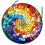 Unique Round Shape Glass Sun Catcher Window Hanging-20CM 25 1