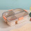 Marmita Bento Box com 4 compartimentos e talheres inclusos. 1