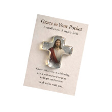 Comforting Pocket Hug Memento Angeled Crosses Charm Emotional-E