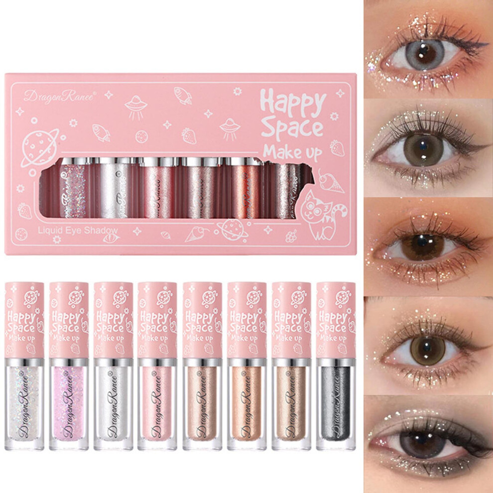 (Multicolor) Monochromatic Pearl Glitter Eyeshadow Portable Eyeshadow Powder 2ml
