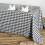 Sort og hvid gingham rektangulær dug 237 x 334 cm 1