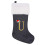 Personlig julesok med initial U, 43 cm 1