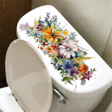 Flush the Toilet PVC Stickers, 6 Pack, Waterproof &