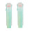 2Pcs Kitten Push Pull Eraser Sliding Retractable Eraser-Green 1
