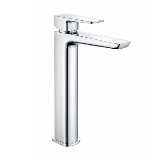 Dellonda Baridi High Basin Mixer Tap with Clicker Waste, Chrome - DH394