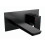 Dellonda Baridi Wall Mounting Basin Mixer Tap, Square, Matt Black - DH397 1