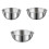 Set Of 3 Practical Stainless Steel Mixing Bowls For Efficient 1
