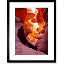 Antelope Canyon Felsenfoto, gerahmter Druck, 12x38