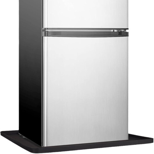 Silicone Fridge Drip Tray with Raised Edge Black
