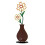 Metal Flower Vase Table Decorations Rustics-yellow flower 1