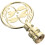 Retro gouden aluminium lampknop 1