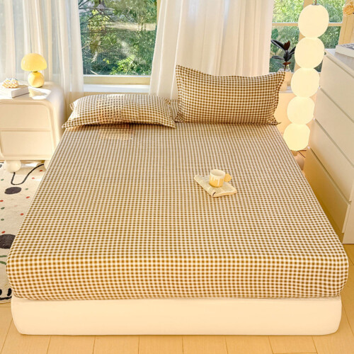 Drap-housse en polyester 150 x 200 cm, couleur unie