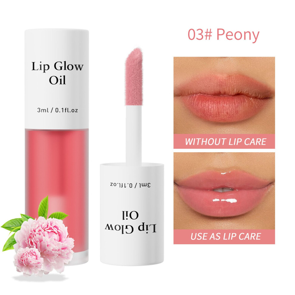 (C) Fruit Flavored Lip Gloss Oil Moisturizes And Repairs The Making It Transparent Lip Oil 3ml