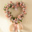 Pink Artificial Flower Wreath 18-20 inch 1
