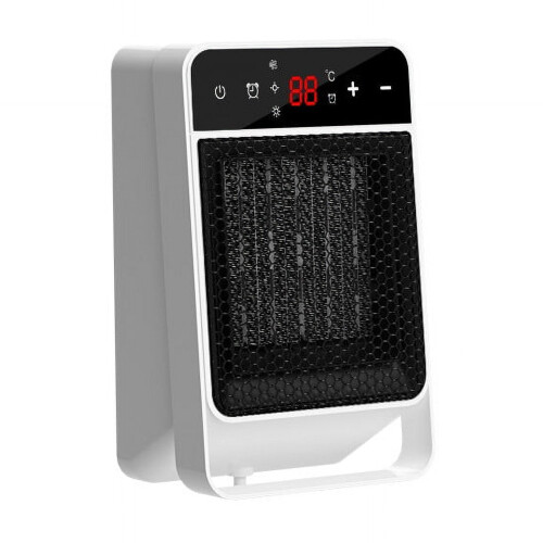 Λευκό, επιτοίχιο θερμαντικό χώρου 1800W με τηλεχειριστήριο