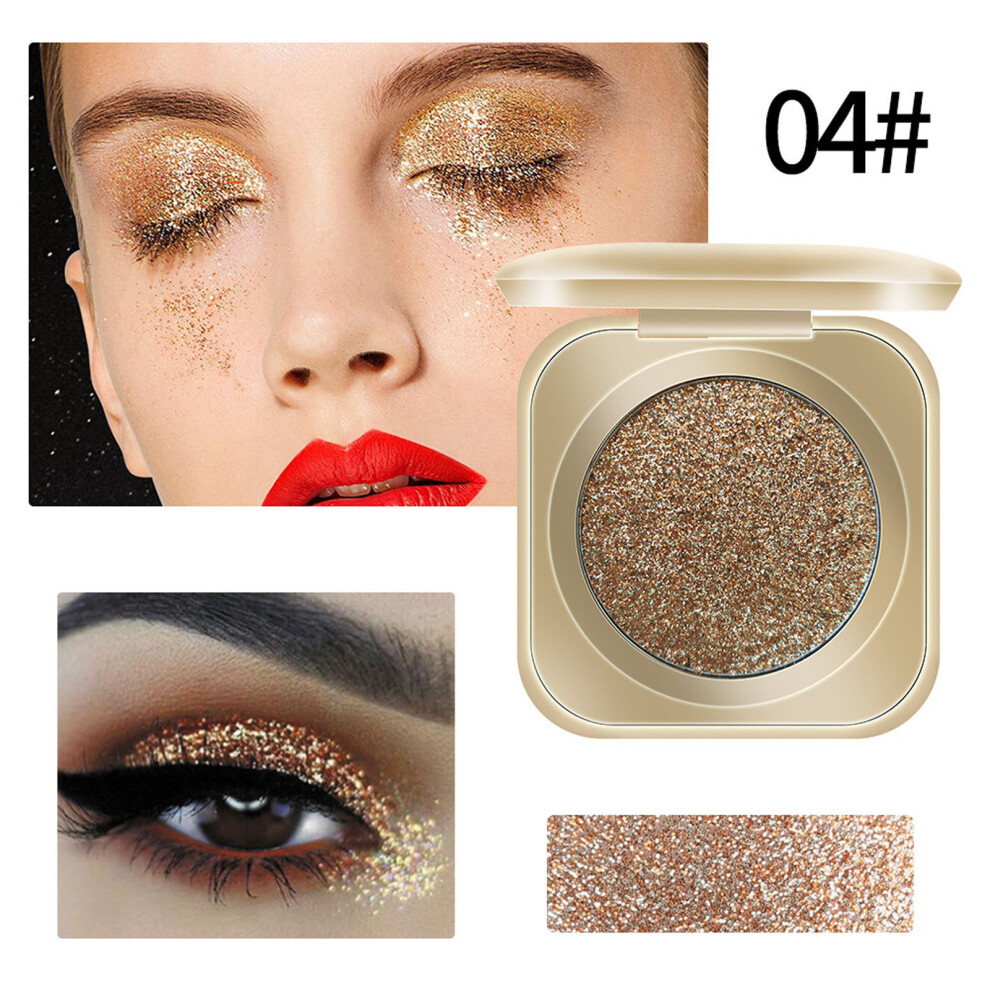 (D) Glitter Shadow Shadow Monochrome Eye Shadow Unique Glitter Eyeshadow Powder