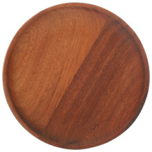 Rundt serveringsbrett i tre, naturlig tre, 30 cm